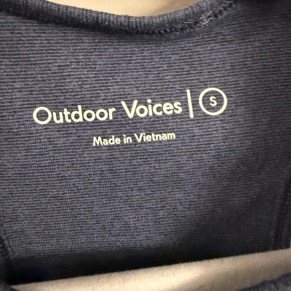 Outdoor Voices Doing Things Crop Tank Navy Blue Size Small - Picture 2 of 4